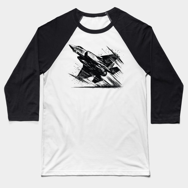 F-35 Baseball T-Shirt by Vehicles-Art